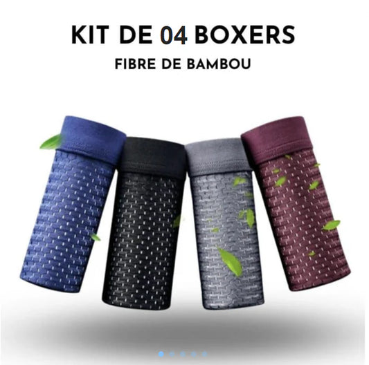 ✨Kit 4 Slip dei boxer - Mutandine in Fibra di Bambù🌿