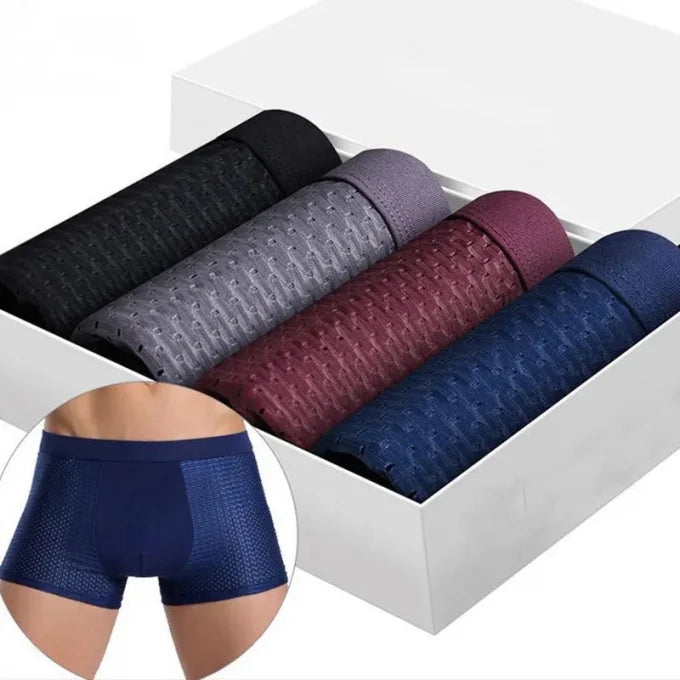 ✨Kit 4 Slip dei boxer - Mutandine in Fibra di Bambù🌿